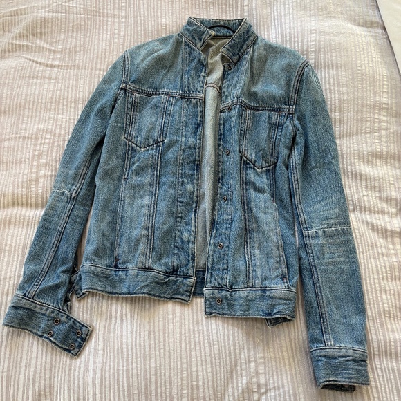 Helmut lang women’s denim jean jacket size xs - Picture 1 of 3